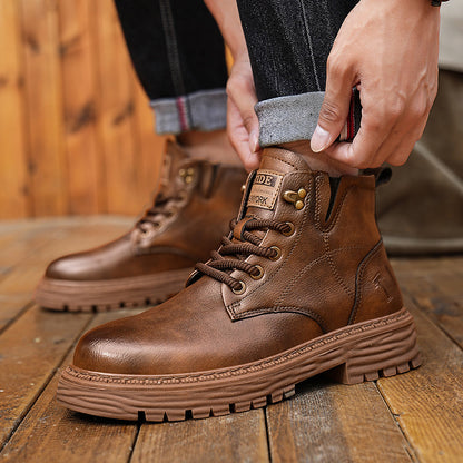 MartinBoots - Bottes en cuir véritable de qualité supérieure pour hommes