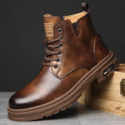 MartinBoots - Bottes en cuir véritable de qualité supérieure pour hommes