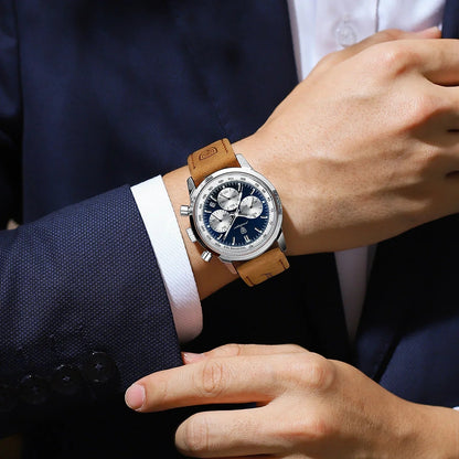 Montre Décontractée pour Homme en Cuir