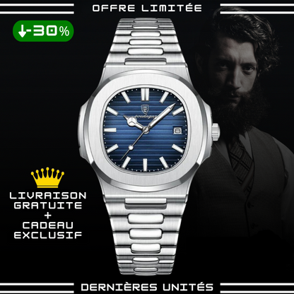 Montre Masculine Nautilus + Cadeau Outil de réglage de bracelet